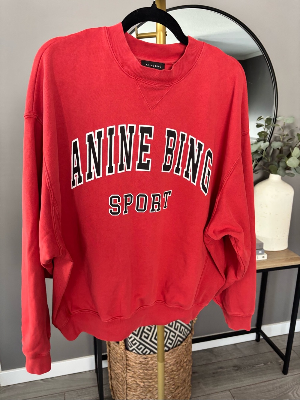 Anine Bing Jaci 'ANINE BING SPORT' Pullover Crewneck Sweatshirt - Picture 7 of 10
